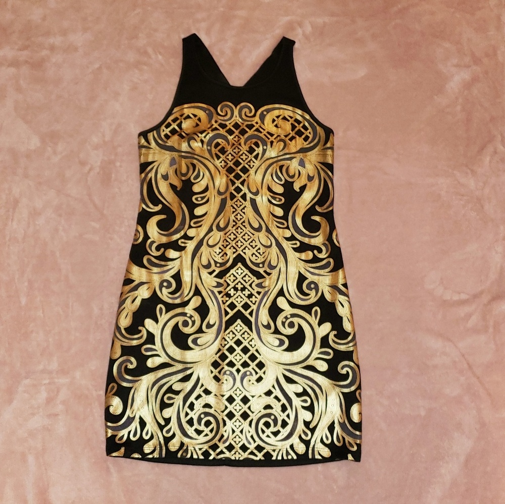 Black/Gold dress